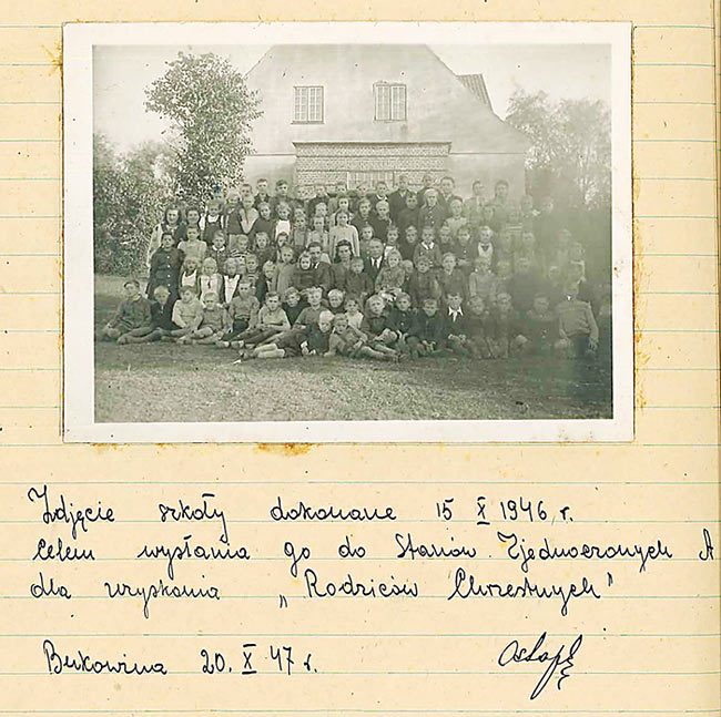 7 Szkoła Bukowina - Kronika 1945-1956