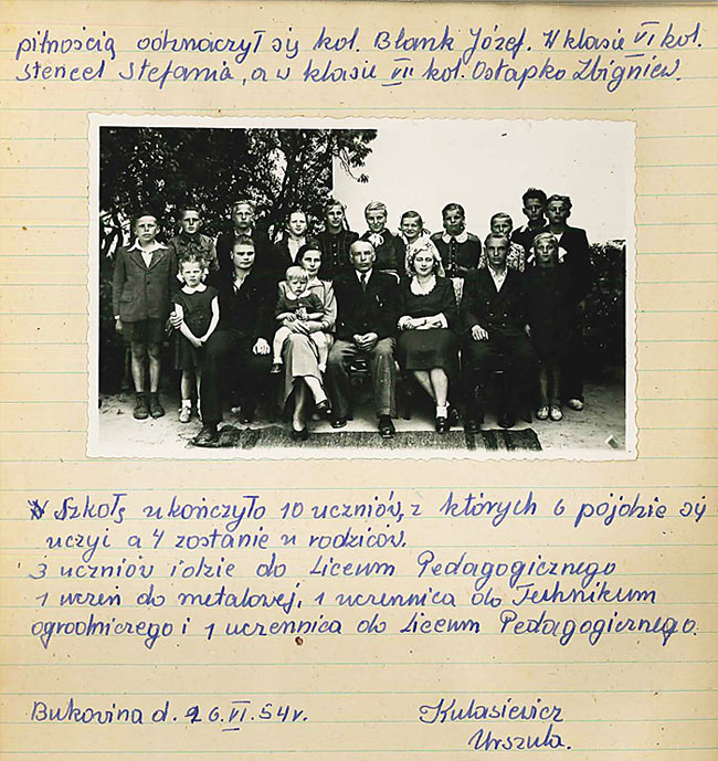 80 Szkoła Bukowina - Kronika 1945-1956