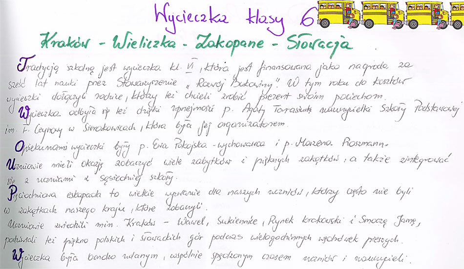 35 Szkoła Bukowina - Kronika 1945-1956